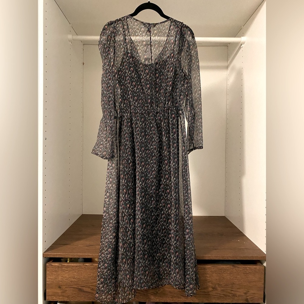 NWT BananaRepublic Midi Dress with slip cover | Size S